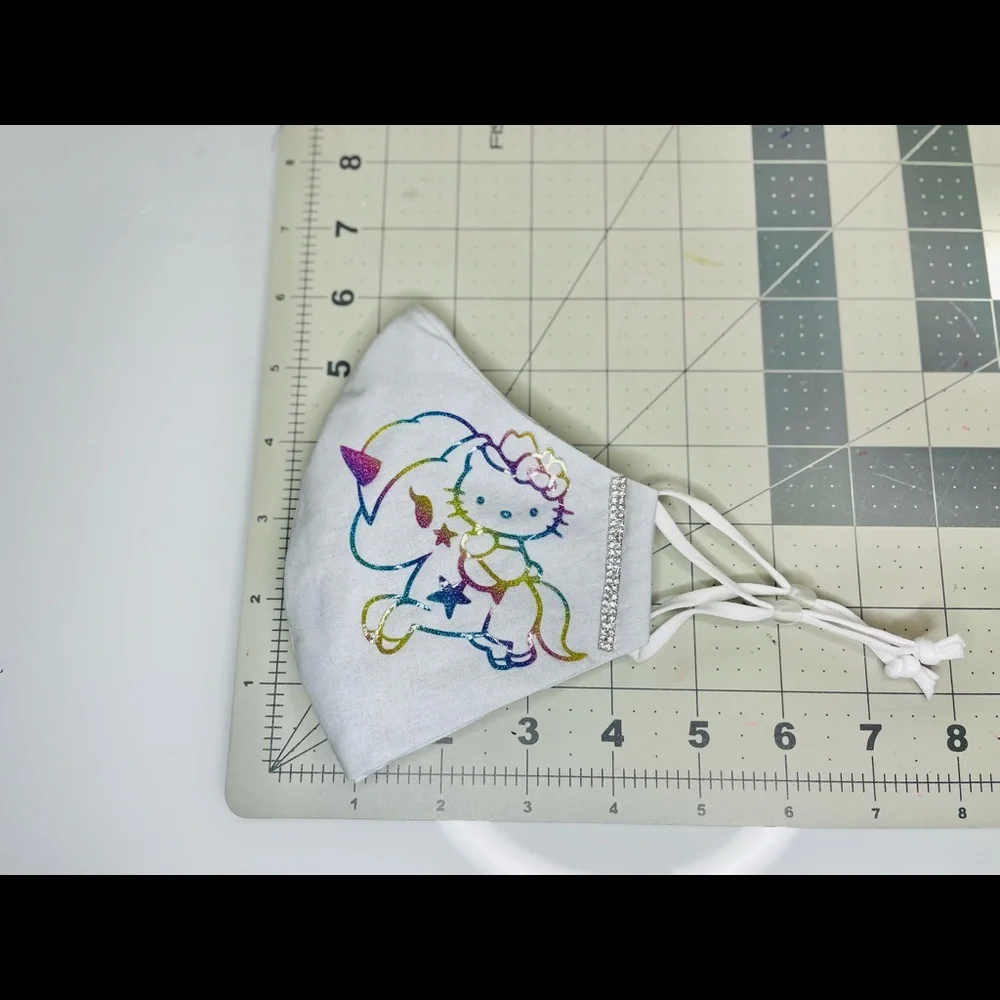 Hello kitty unicorn face mask reflective